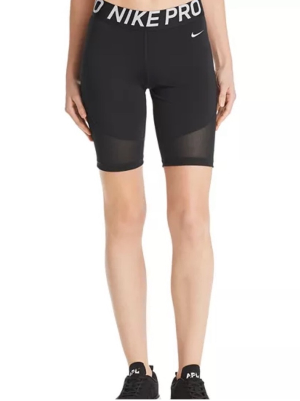 Nike Black Pro Women's Bike Shorts with Branded Waistband